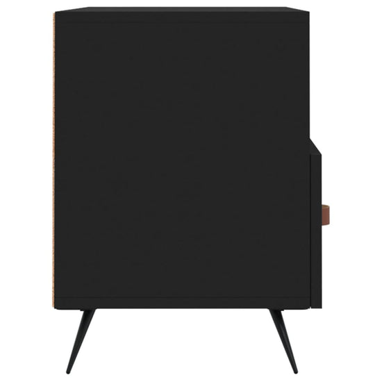 Tv-meubel 80x36x50 cm bewerkt hout zwart MeubelReus
