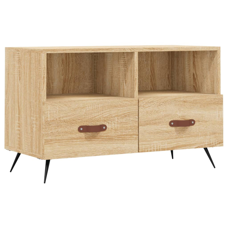 Tv-meubel 80x36x50 cm bewerkt hout sonoma eiken MeubelReus