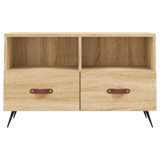 Tv-meubel 80x36x50 cm bewerkt hout sonoma eiken MeubelReus