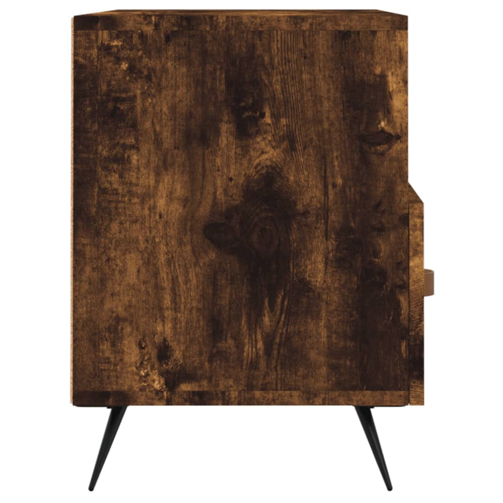 Tv-meubel 80x36x50 cm bewerkt hout gerookt eikenkleurig MeubelReus