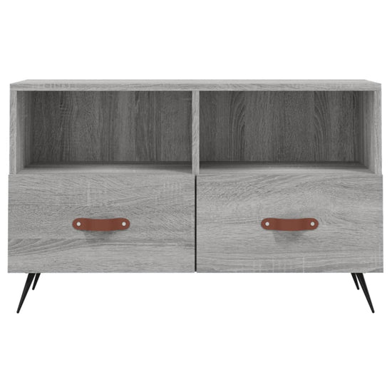 Tv-meubel 80x36x50 cm bewerkt hout grijs sonoma eikenkleurig MeubelReus
