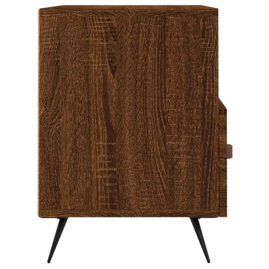 Tv-meubel 80x36x50 cm bewerkt hout bruin eikenkleur MeubelReus