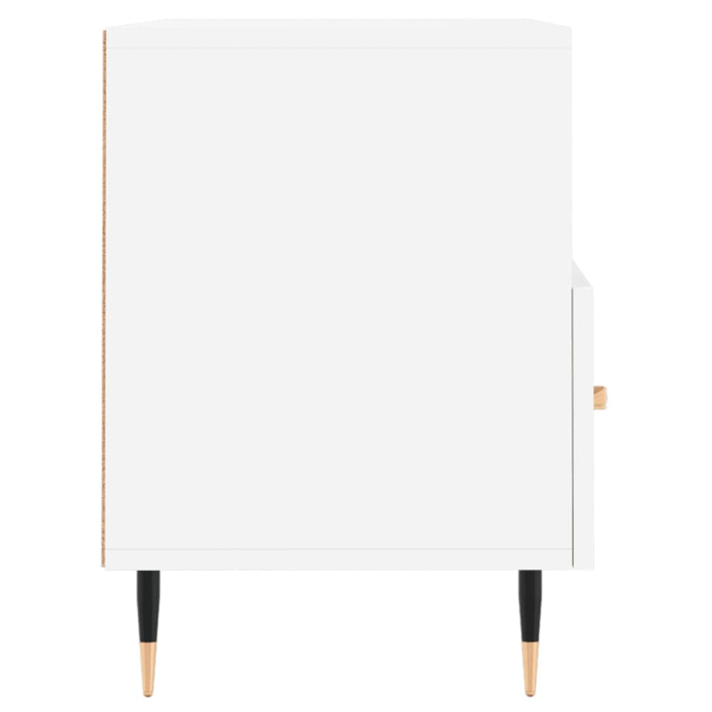 Tv-meubel 80x36x50 cm bewerkt hout wit MeubelReus