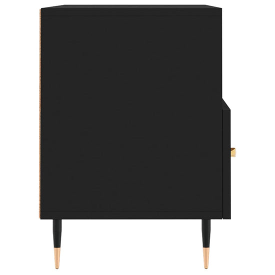 Tv-meubel 80x36x50 cm bewerkt hout zwart MeubelReus