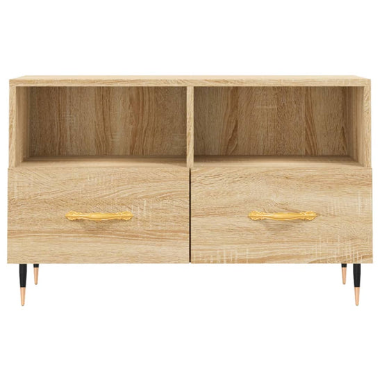 Tv-meubel 80x36x50 cm bewerkt hout sonoma eiken MeubelReus