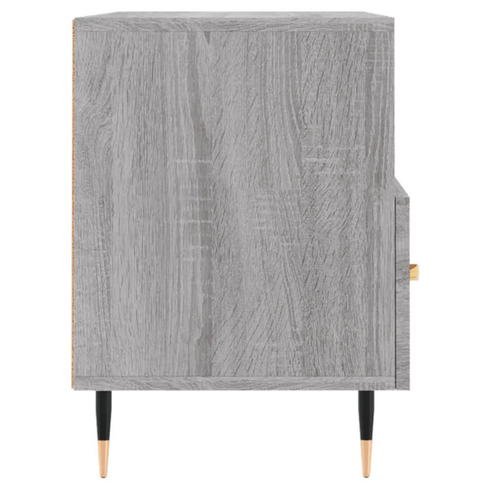 Tv-meubel 80x36x50 cm bewerkt hout grijs sonoma eikenkleurig MeubelReus