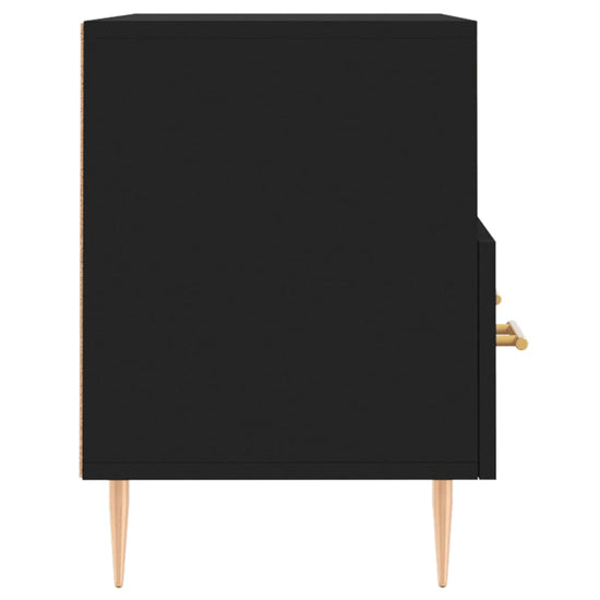 Tv-meubel 80x36x50 cm bewerkt hout zwart MeubelReus