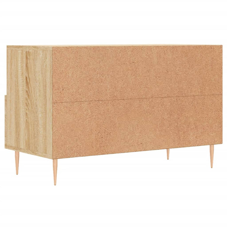 Tv-meubel 80x36x50 cm bewerkt hout sonoma eiken MeubelReus