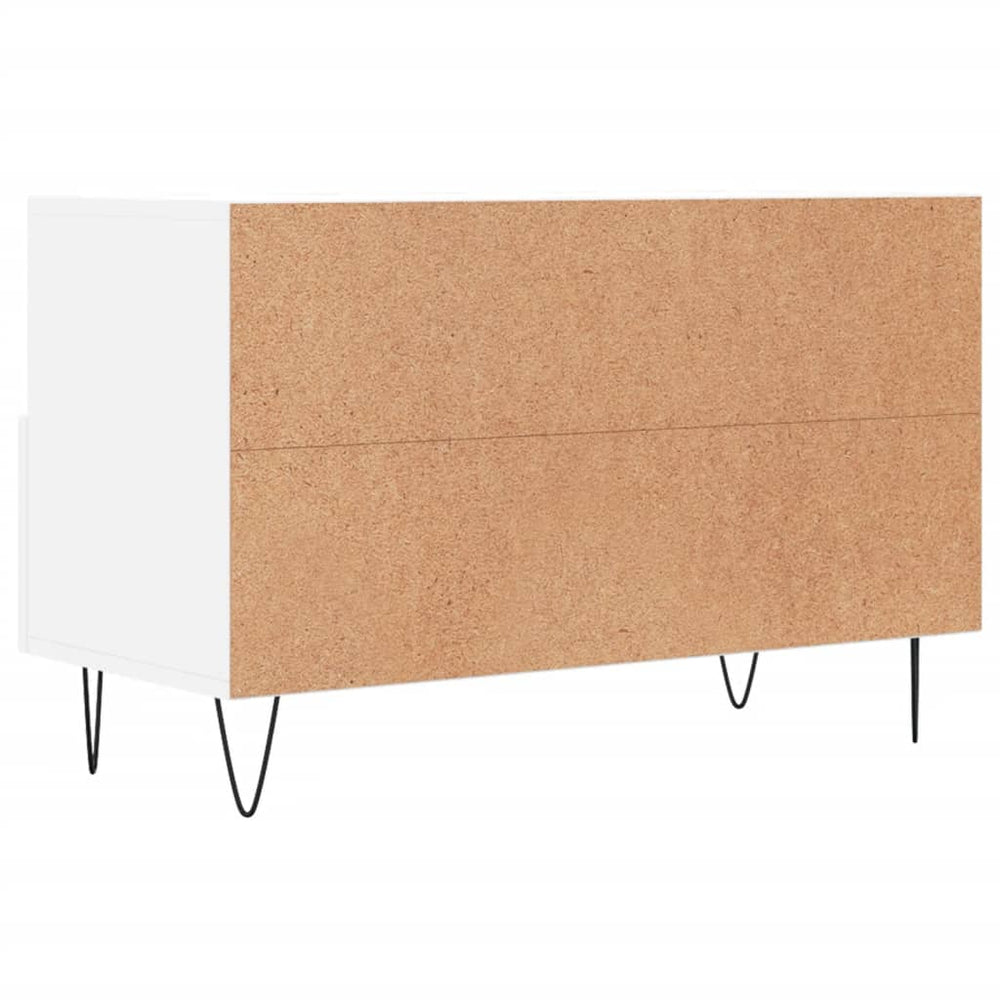 Tv-meubel 80x36x50 cm bewerkt hout wit MeubelReus