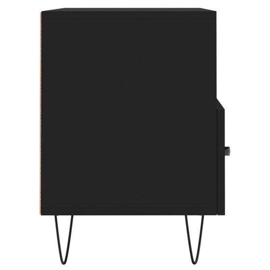 Tv-meubel 80x36x50 cm bewerkt hout zwart MeubelReus