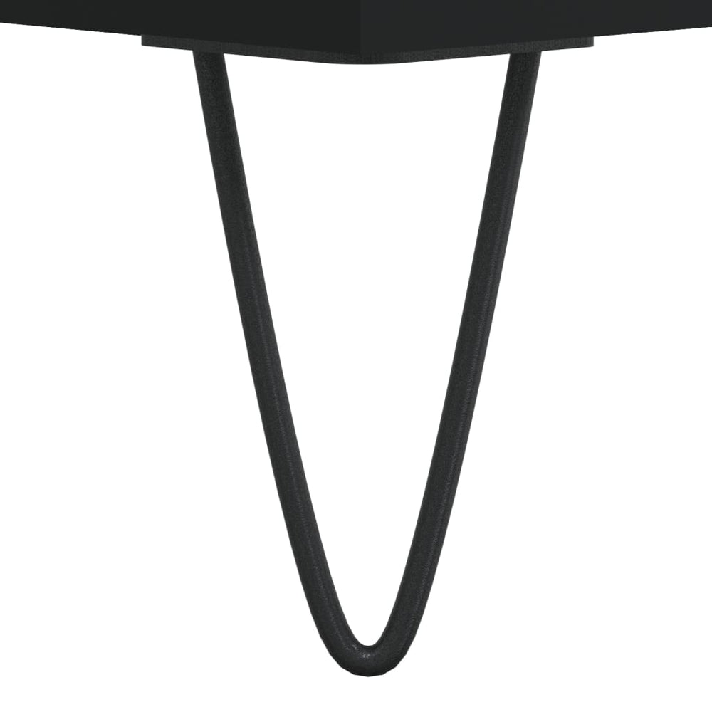 Tv-meubel 80x36x50 cm bewerkt hout zwart MeubelReus