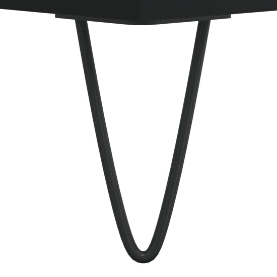 Tv-meubel 80x36x50 cm bewerkt hout zwart MeubelReus