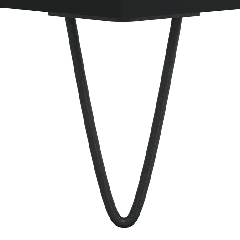 Tv-meubel 80x36x50 cm bewerkt hout zwart MeubelReus
