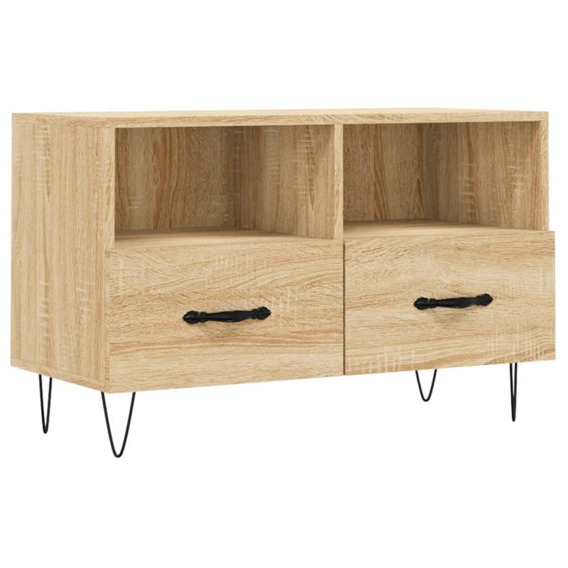 Tv-meubel 80x36x50 cm bewerkt hout sonoma eiken MeubelReus