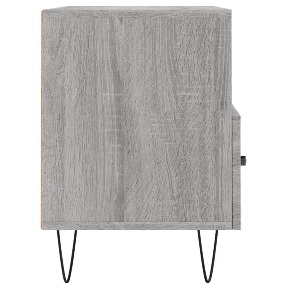 Tv-meubel 80x36x50 cm bewerkt hout grijs sonoma eikenkleurig MeubelReus