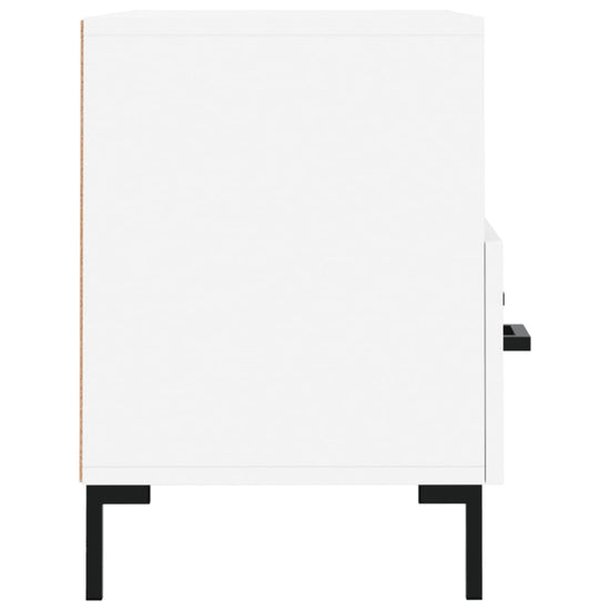Tv-meubel 80x36x50 cm bewerkt hout wit MeubelReus