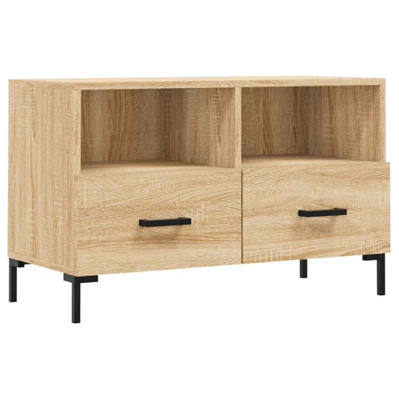 Tv-meubel 80x36x50 cm bewerkt hout sonoma eiken MeubelReus