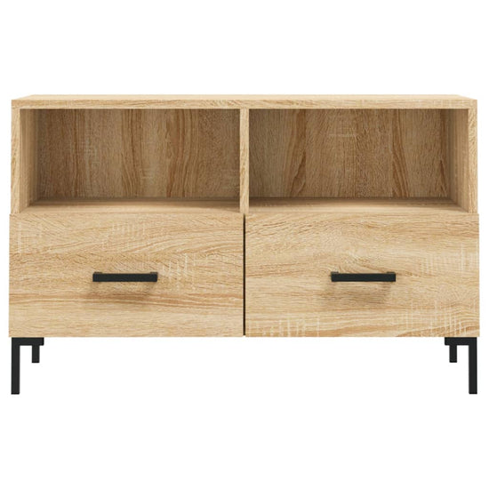 Tv-meubel 80x36x50 cm bewerkt hout sonoma eiken MeubelReus