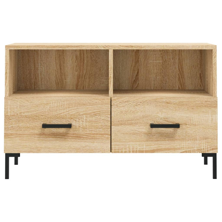 Tv-meubel 80x36x50 cm bewerkt hout sonoma eiken MeubelReus