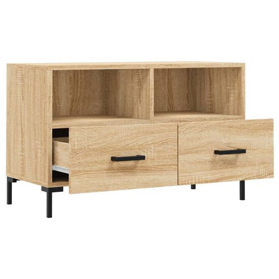 Tv-meubel 80x36x50 cm bewerkt hout sonoma eiken MeubelReus