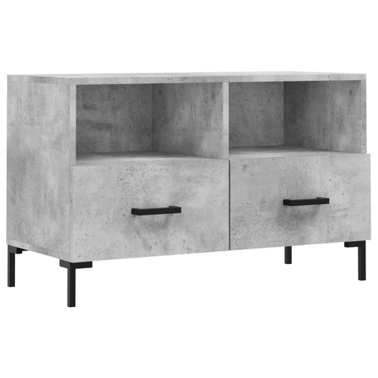 Tv-meubel 80x36x50 cm bewerkt hout betongrijs MeubelReus