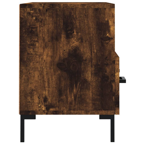 Tv-meubel 80x36x50 cm bewerkt hout gerookt eikenkleurig MeubelReus