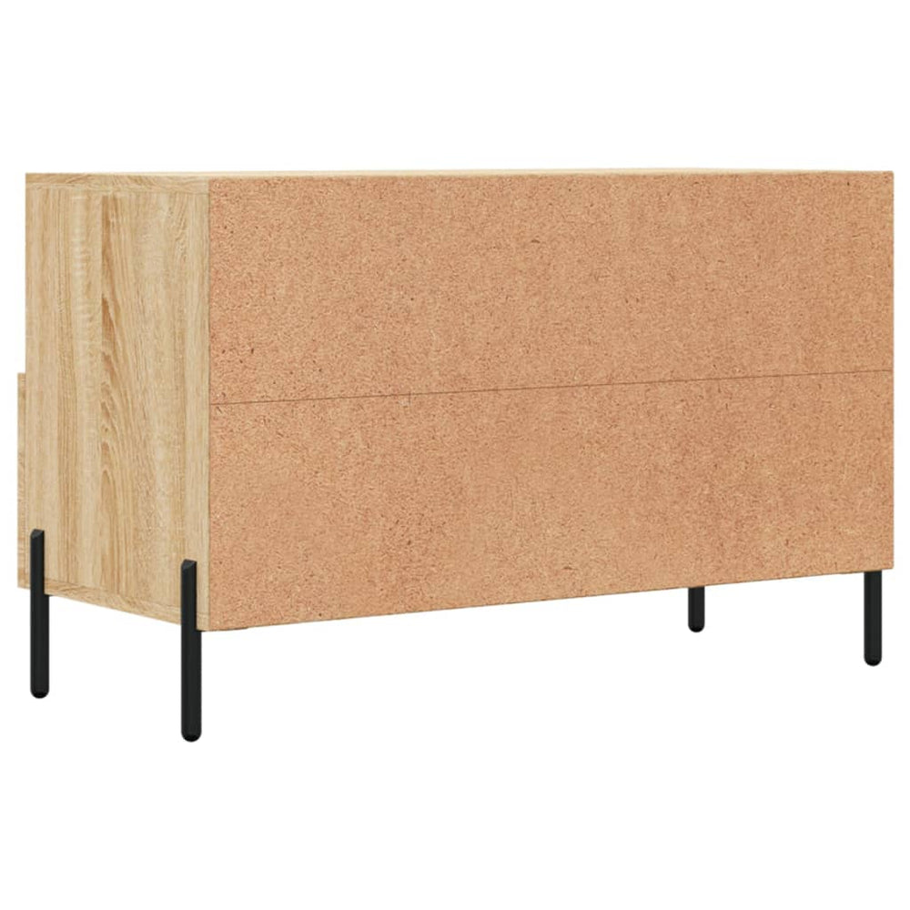 Tv-meubel 80x36x50 cm bewerkt hout sonoma eiken MeubelReus