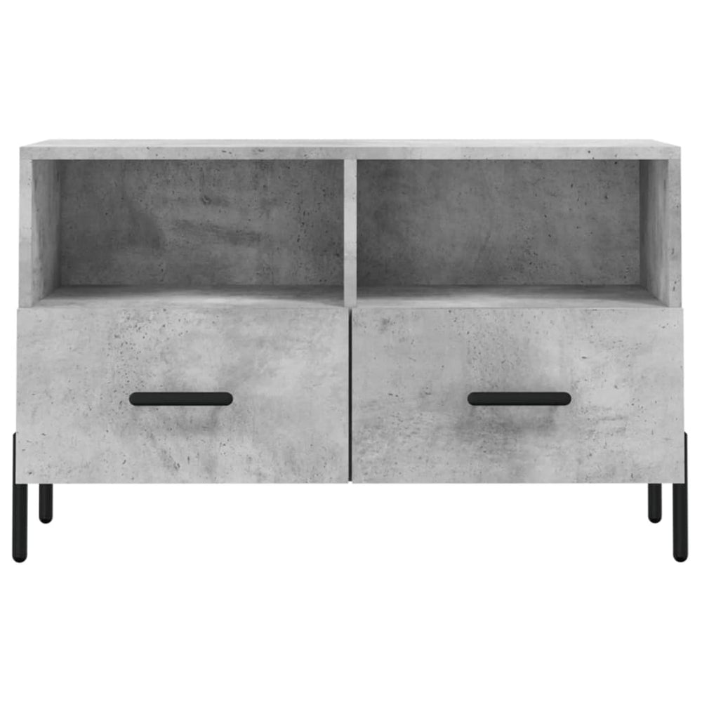 Tv-meubel 80x36x50 cm bewerkt hout betongrijs MeubelReus
