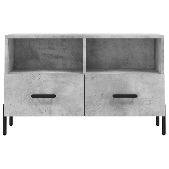 Tv-meubel 80x36x50 cm bewerkt hout betongrijs MeubelReus