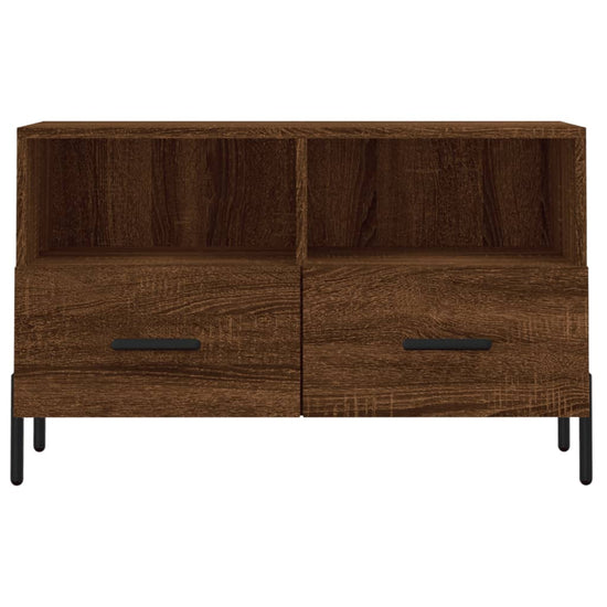 Tv-meubel 80x36x50 cm bewerkt hout bruin eikenkleur MeubelReus