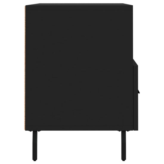 Tv-meubel 80x36x50 cm bewerkt hout zwart MeubelReus
