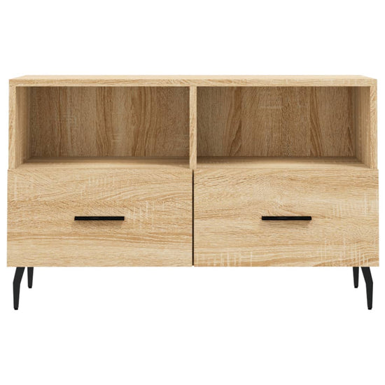 Tv-meubel 80x36x50 cm bewerkt hout sonoma eiken MeubelReus