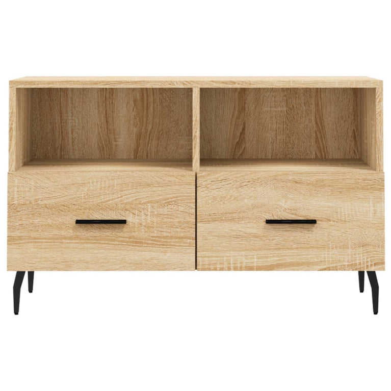 Tv-meubel 80x36x50 cm bewerkt hout sonoma eiken MeubelReus