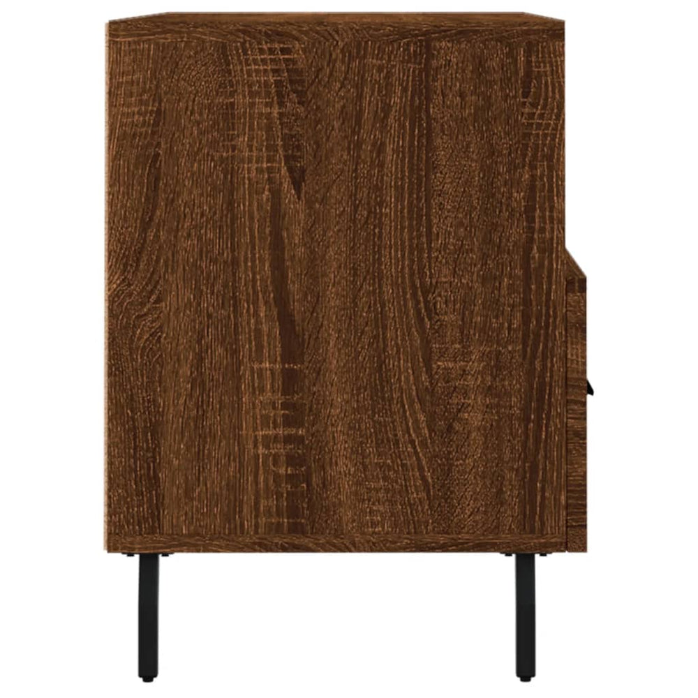Tv-meubel 80x36x50 cm bewerkt hout bruin eikenkleur MeubelReus