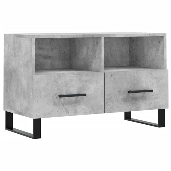 Tv-meubel 80x36x50 cm bewerkt hout betongrijs MeubelReus