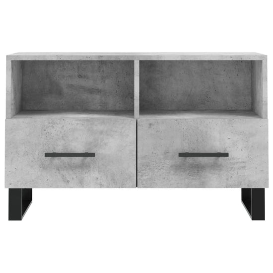 Tv-meubel 80x36x50 cm bewerkt hout betongrijs MeubelReus