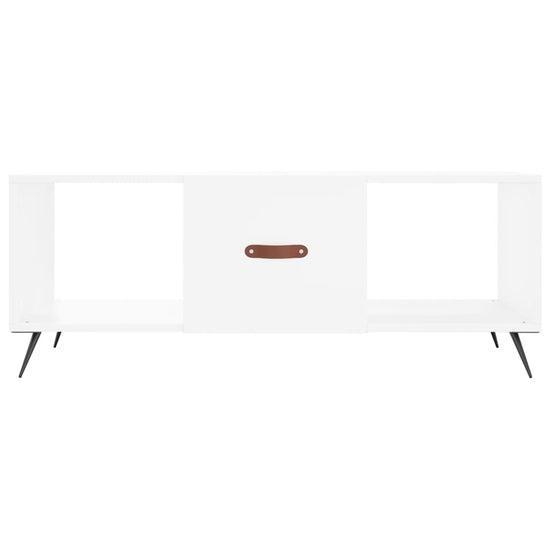 Salontafel 102x50x40 cm bewerkt hout wit MeubelReus