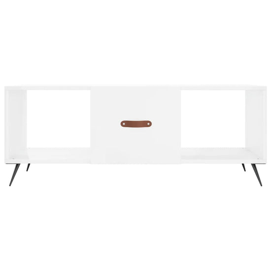 Salontafel 102x50x40 cm bewerkt hout hoogglans wit MeubelReus