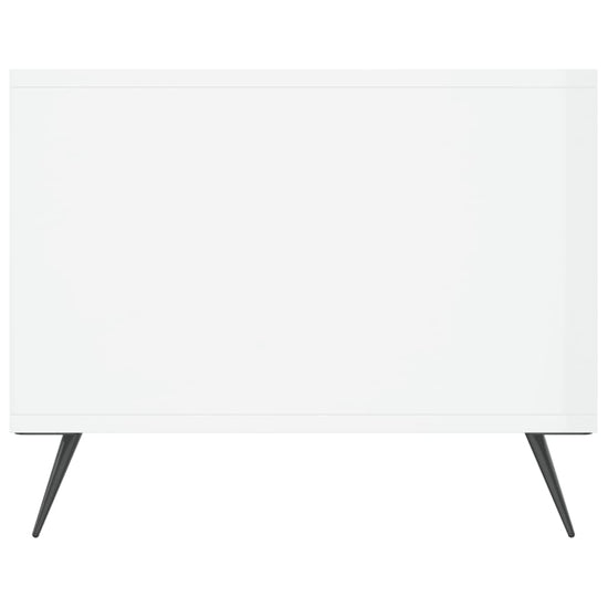 Salontafel 102x50x40 cm bewerkt hout hoogglans wit MeubelReus