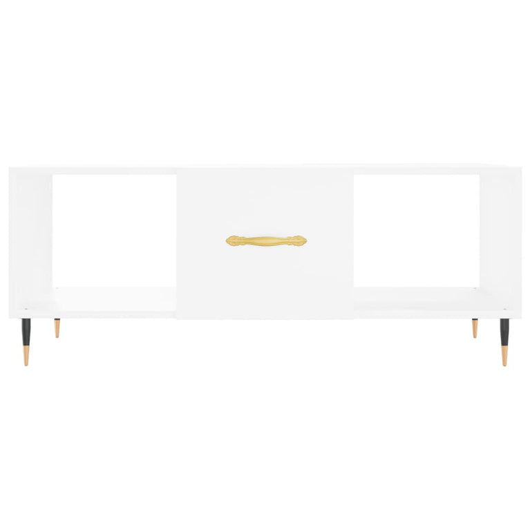 Salontafel 102x50x40 cm bewerkt hout wit MeubelReus