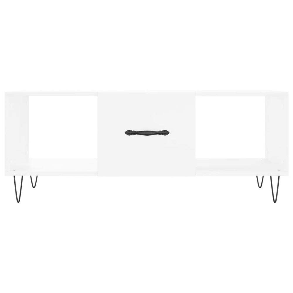 Salontafel 102x50x40 cm bewerkt hout wit MeubelReus