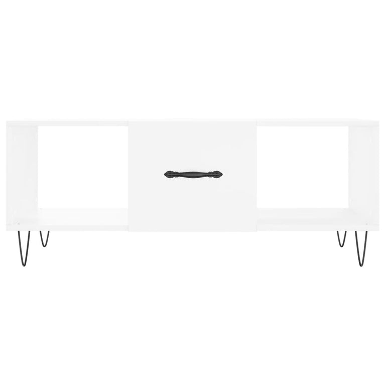 Salontafel 102x50x40 cm bewerkt hout wit MeubelReus