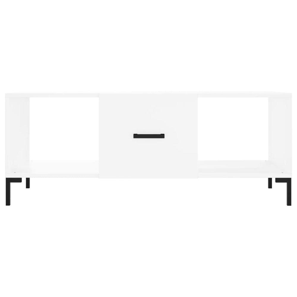 Salontafel 102x50x40 cm bewerkt hout wit MeubelReus