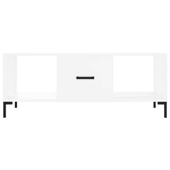 Salontafel 102x50x40 cm bewerkt hout wit MeubelReus