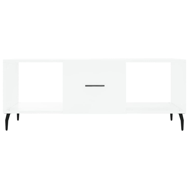 Salontafel 102x50x40 cm bewerkt hout wit MeubelReus