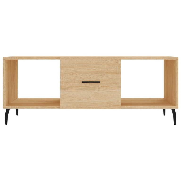 Salontafel 102x50x40 cm bewerkt hout sonoma eikenkleurig MeubelReus