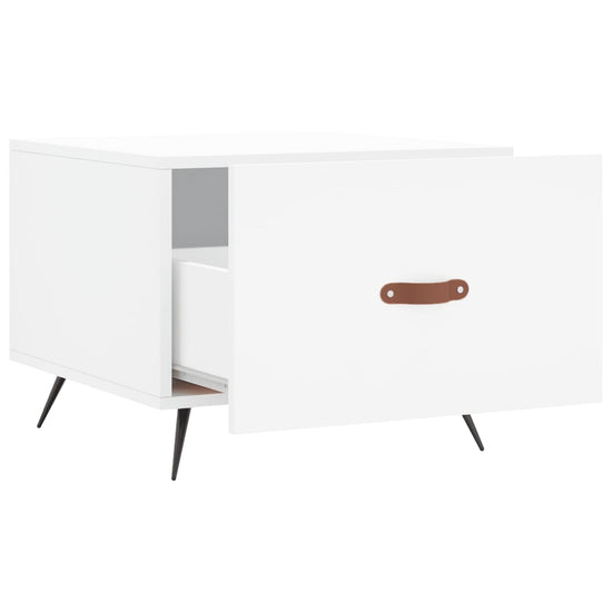 Salontafel 50x50x40 cm bewerkt hout wit MeubelReus