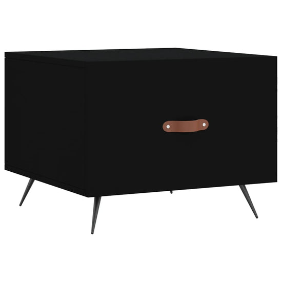 Salontafels 2 st 50x50x40 cm bewerkt hout zwart MeubelReus