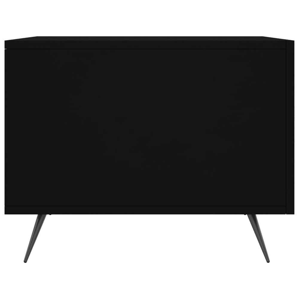 Salontafels 2 st 50x50x40 cm bewerkt hout zwart MeubelReus