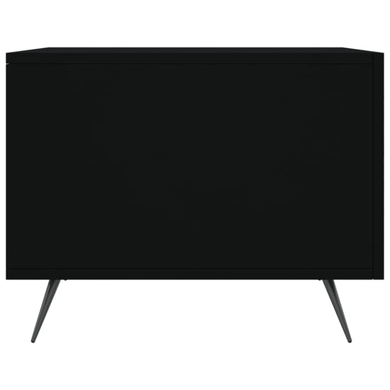 Salontafels 2 st 50x50x40 cm bewerkt hout zwart MeubelReus
